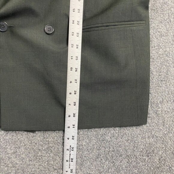 Rialto Blazer Adults 48R Gray Glen Check Jacket Pure Virgin Wool Mens - Picture 5 of 11